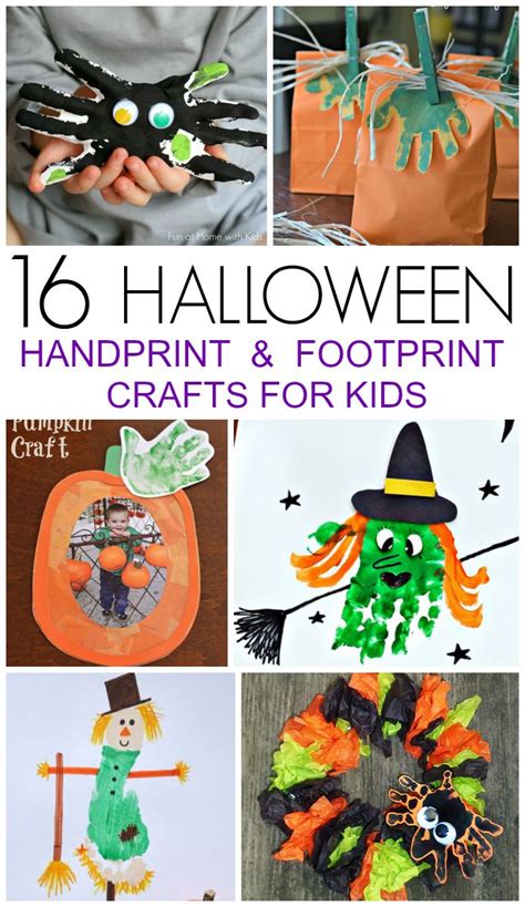 16 Halloween Handprint And Footprint Crafts Preserve