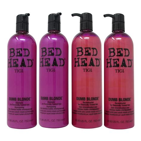 Amazon Com Bundle 4 Items TIGI Bed Head Dumb Blonde Shampoo And