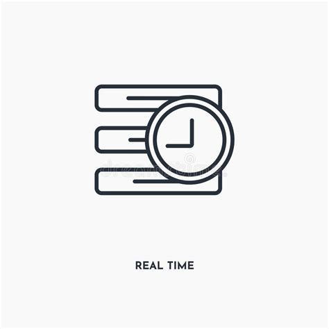 Real Time Line Icon Stock Illustrations 1773 Real Time Line Icon