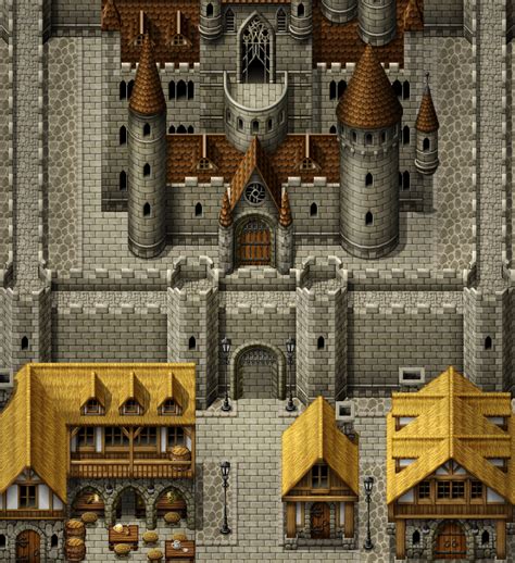 Castle Pixel Art Games Pixel Art Design Pixel Art