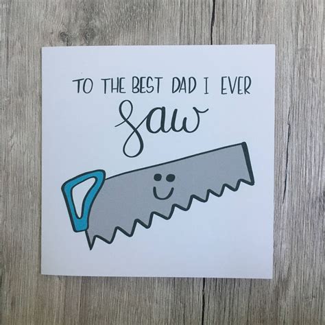 Funny Card Pun Card Fathers Day Card Best Dad I Etsy