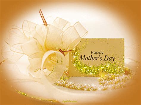 To make your card, simply print, cut around the outline, and fold down the center! Golden Glittery Happy Mothers Day Card Animation Pictures ...