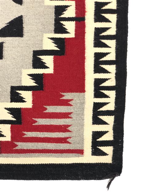 Lot Vintage Navajo Klagetoh Style Hand Woven Wool Rug