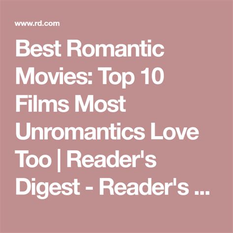 Best Romantic Movies Top 10 Films Most Unromantics Love Too Readers