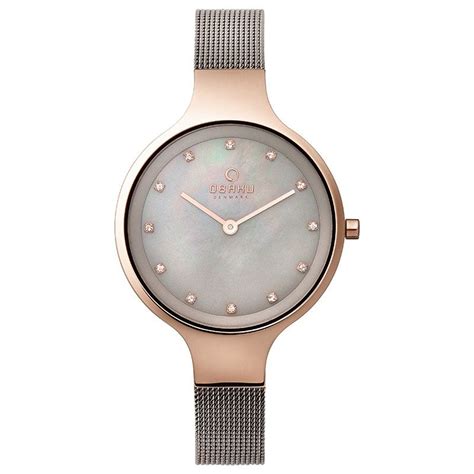 Obaku Denmark V173lxvjmj Ladies Watch Product Page Stainless Steel Mesh Stainless Steel
