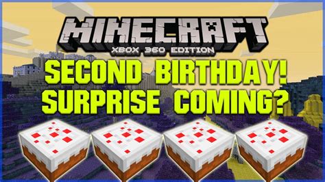 Minecraft Xbox 360 Second Birthday Special Surprise Confirmed New