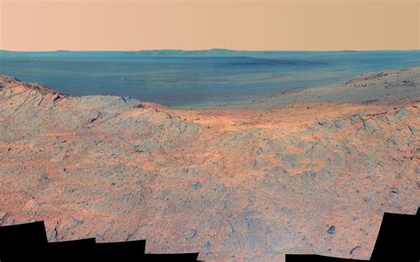 Space Images Pillinger Point Overlooking Endeavour Crater On Mars