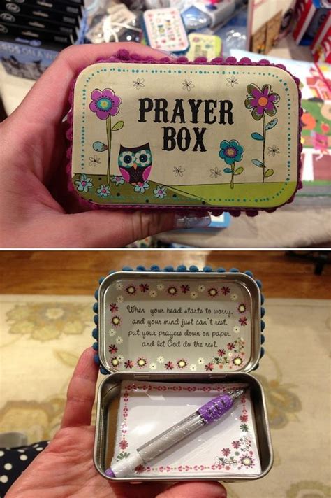 Diy Altoid Tin Prayer Boxes A Sweet Friend Gave Me One Of These I
