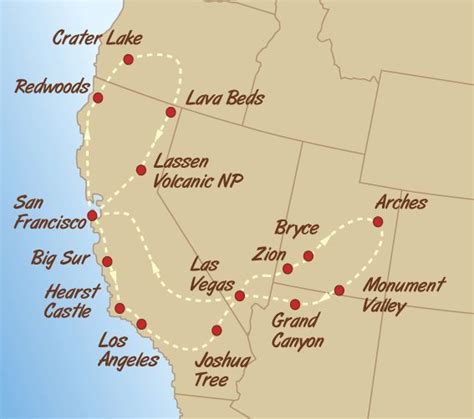 √ Map Of Southwest Usa National Parks