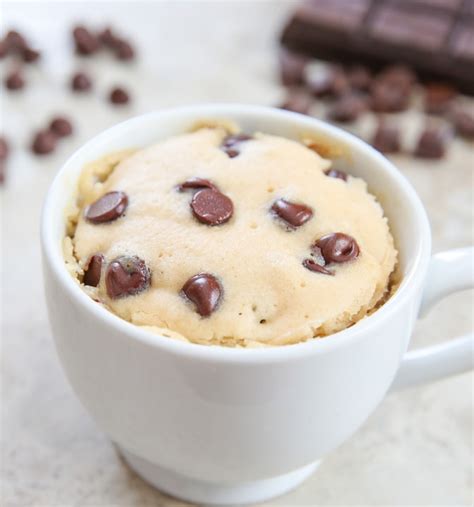 Combine a few simple pantry staples in a to make this vanilla mug cake recipe, you will need unsalted butter, milk, vanilla extract, sugar, flour, baking powder and salt. Chocolate Chip Mug Cake - Kirbie's Cravings