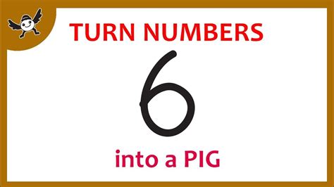 How To Turn Number 6 Into Cartoon Pig Learn Doodle Art On Paper For