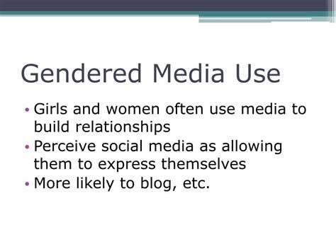 Ppt Gender And The Media Powerpoint Presentation Free Download Id