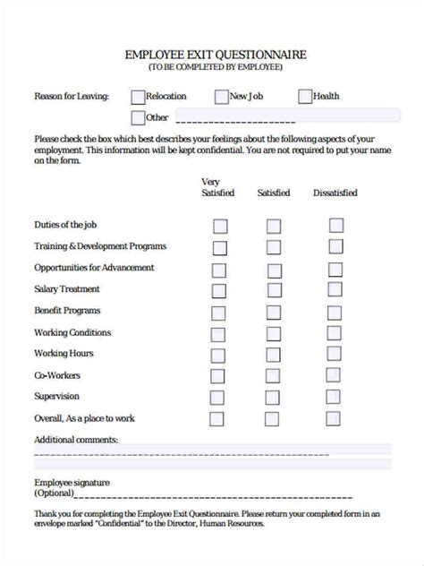 Free 8 Sample Job Questionnaire Forms In Ms Word Pdf