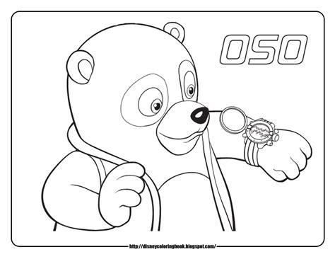 Special Agent Oso 1 Free Disney Coloring Sheets Learn To Coloring