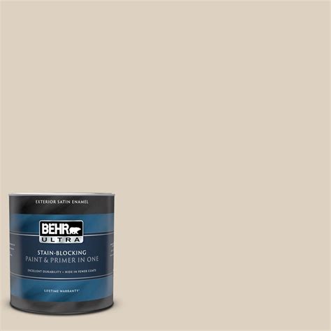 Behr marquee is a greenguard gold certified product. BEHR ULTRA 1 qt. #PPU7-10 Roman Plaster Satin Enamel ...