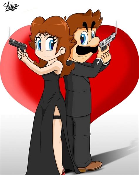 Fanpop Marioluigi25 S Photo Luigi And Daisy Cosplaying And Mr And Mrs Smith