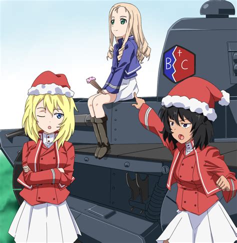 Andou Oshida And Marie Girls Und Panzer Drawn By Yoshida Keiji