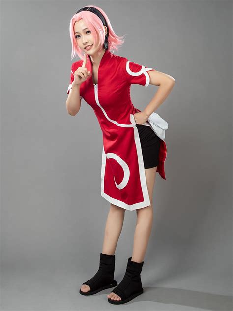 Naruto Sakura Haruno The Young Version Cosplay Costumes Cp00053