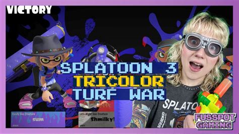 tri color turf war splatoon 3 splatfest youtube