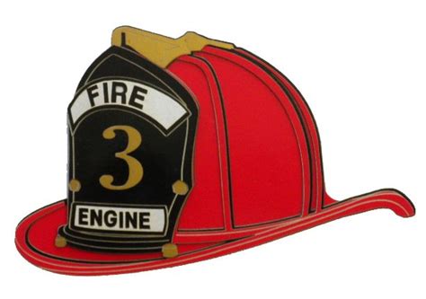 Paper Wizard Die Cuts Firefighter Fire Helmet Fireman Helmet
