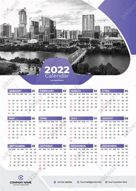 Gambar Kalender Dinding 2022 Desain Template Cetak Vektor Premium Ai