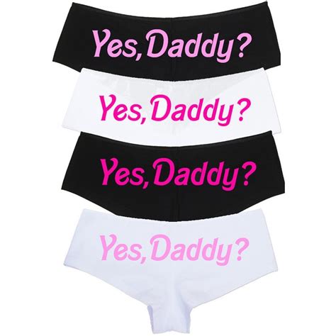 Women Yes Daddy Underpants Panties Seamless Lingerie Briefs Knickers