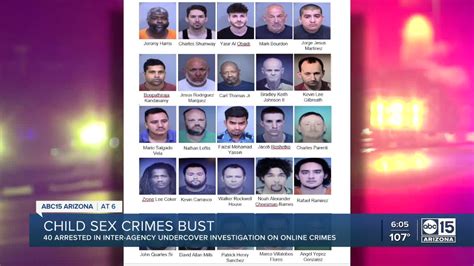 39 People Was Arrested On Soliciting Various Sex Acts With Minors