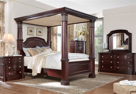 Dumont 8 Pc King Canopy Bedroom King Bedroom Sets Canopy Bedroom