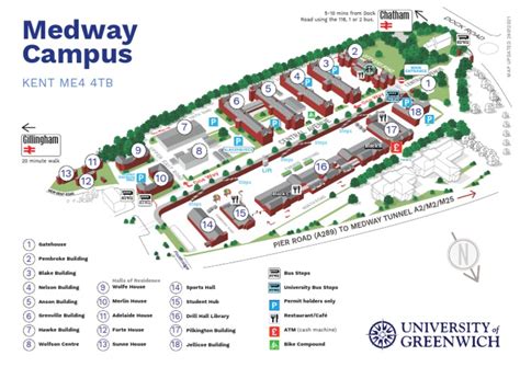 Medway Campus Map Pdf