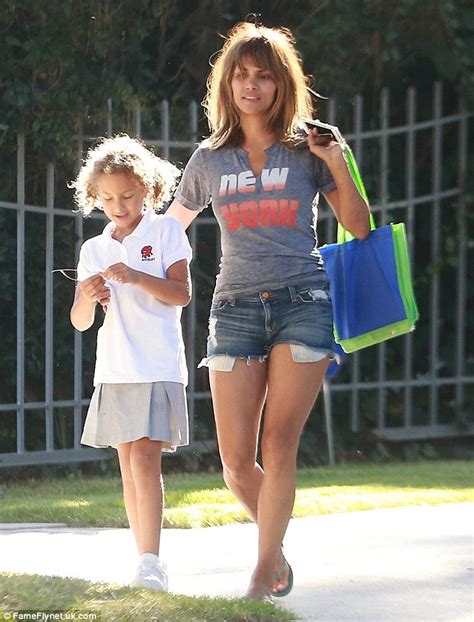 He is also accused of racial slurs against his and halle's daughter nahla and refusing to recognise her as biracial. Halle Berry parades lean legs on sweet outing with ...