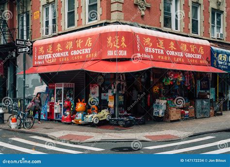 Hester Corner Grocery Store In Chinatown Manhattan New York City