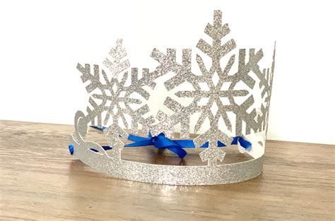 Snowflake Crown Frozen Party Crown Winter Wonderland Etsy Canada