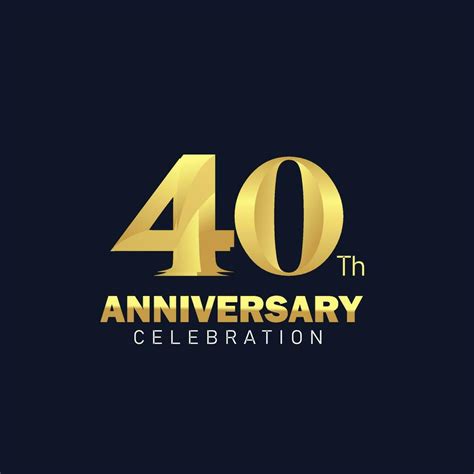 40th Anniversary Logo Design Golden Anniversary Logo 40th Anniversary