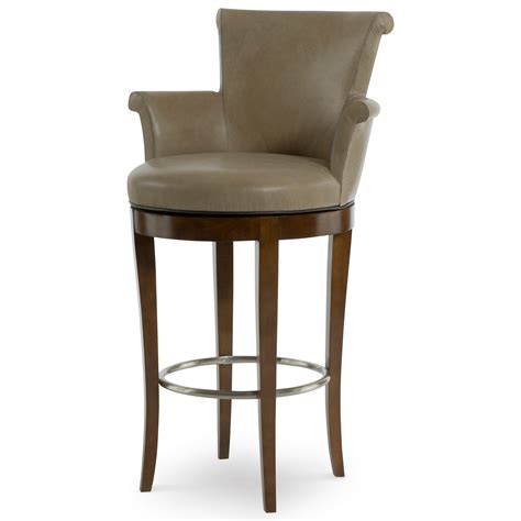 Add classic style with my swivel upholstered stool. Century 3800B-3 Swivel Bar Stool with Rolled Arms and Back ...