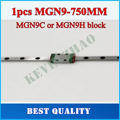 9mm 선형 가이드 Mgn9 L 750mm 선형 레일 웨이 Mgn9c 또는 Mgn9h Cnc X Y Z 축용 긴 선형