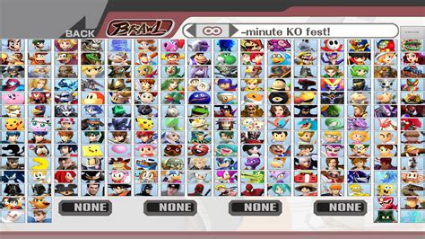 Super Smash Bros Brawl Expanded Roster Updated By