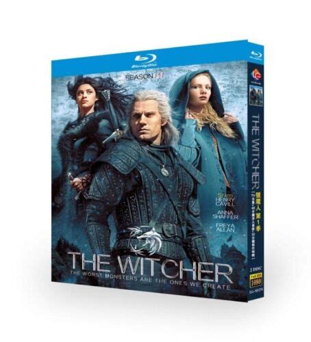 The Witcher：the Complete Season 1 2 Tv Series 4 Disc All Region Blu Ray