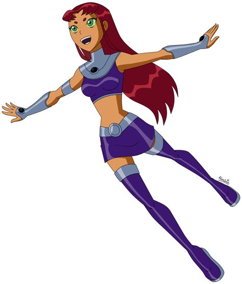 Flying Starfire By Alienlina On Deviantart Teen Titans Starfire