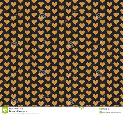 Vector Geometric Heart Background Abstract Cute Seamless Pattern