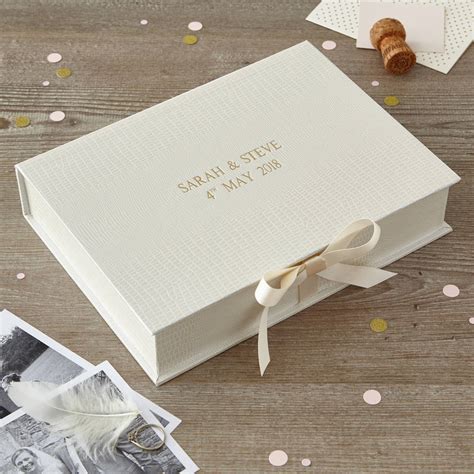 Personalised Wedding Keepsake Box By Harris And Jones