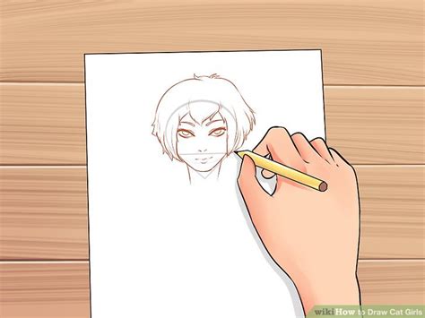 How to draw a cat. How to Draw Cat Girls: 8 Steps (with Pictures) - wikiHow