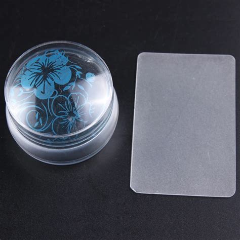 Buy 1pcs Full Clear Jelly Stamper Transparent Nail