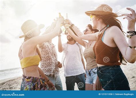 Beach Summer Holiday Sea People Concept Stock Photo Image Of Drinking