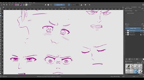 Practicing How To Draw Anime Faces Angry Expression Edition YouTube