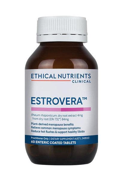 Ethical Nutrients Estrovera 60 Tablets Unichem Greenhithe Pharmacy