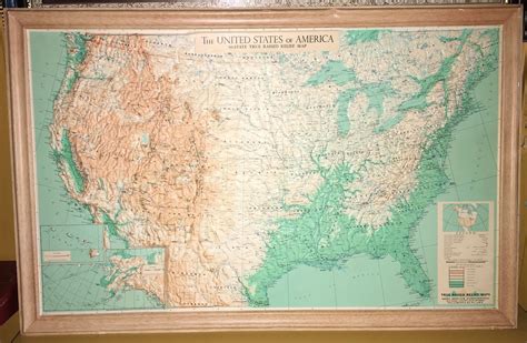 Antique Atlas Collectibles And Art Vintage 1959 National Geographic Map