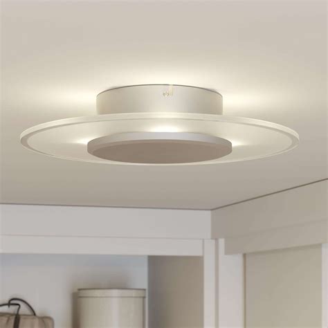 Elegant and classic, the pitale led polished chrome 6 lamp ceiling light has a stylish look with satin glass detail. Dora LED ceiling light, dimmable | Lights.co.uk