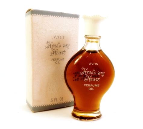 Avon Heres My Heart Perfume Oil For The Bath 1963 Only With