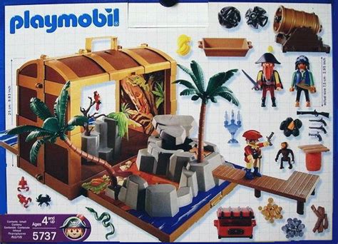 Playmobil Set 5737 Usa Pirate Treasure Chest Klickypedia