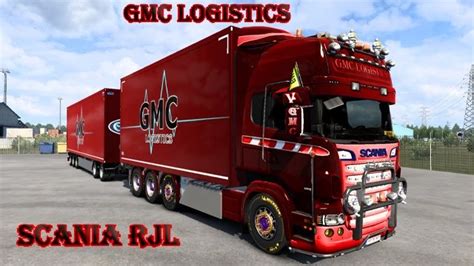 Gmc Logistics Scania Rjl Ekeri Tandem For Euro Truck Simulator